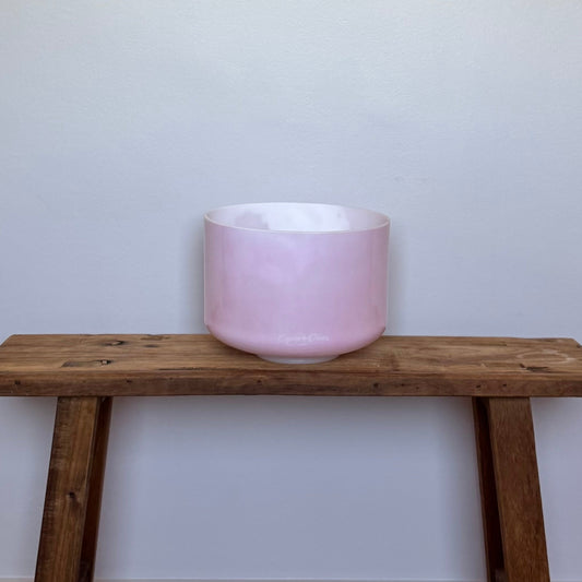 9" A-5 Pink Ocean Gold, Frosted Inside