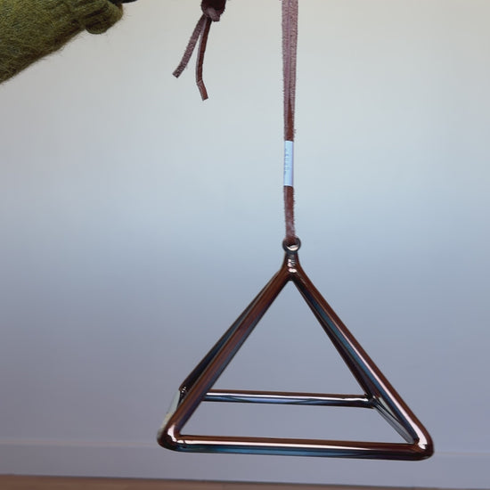 Pyramide en quartz tibétain cuivre 7" – F–15.